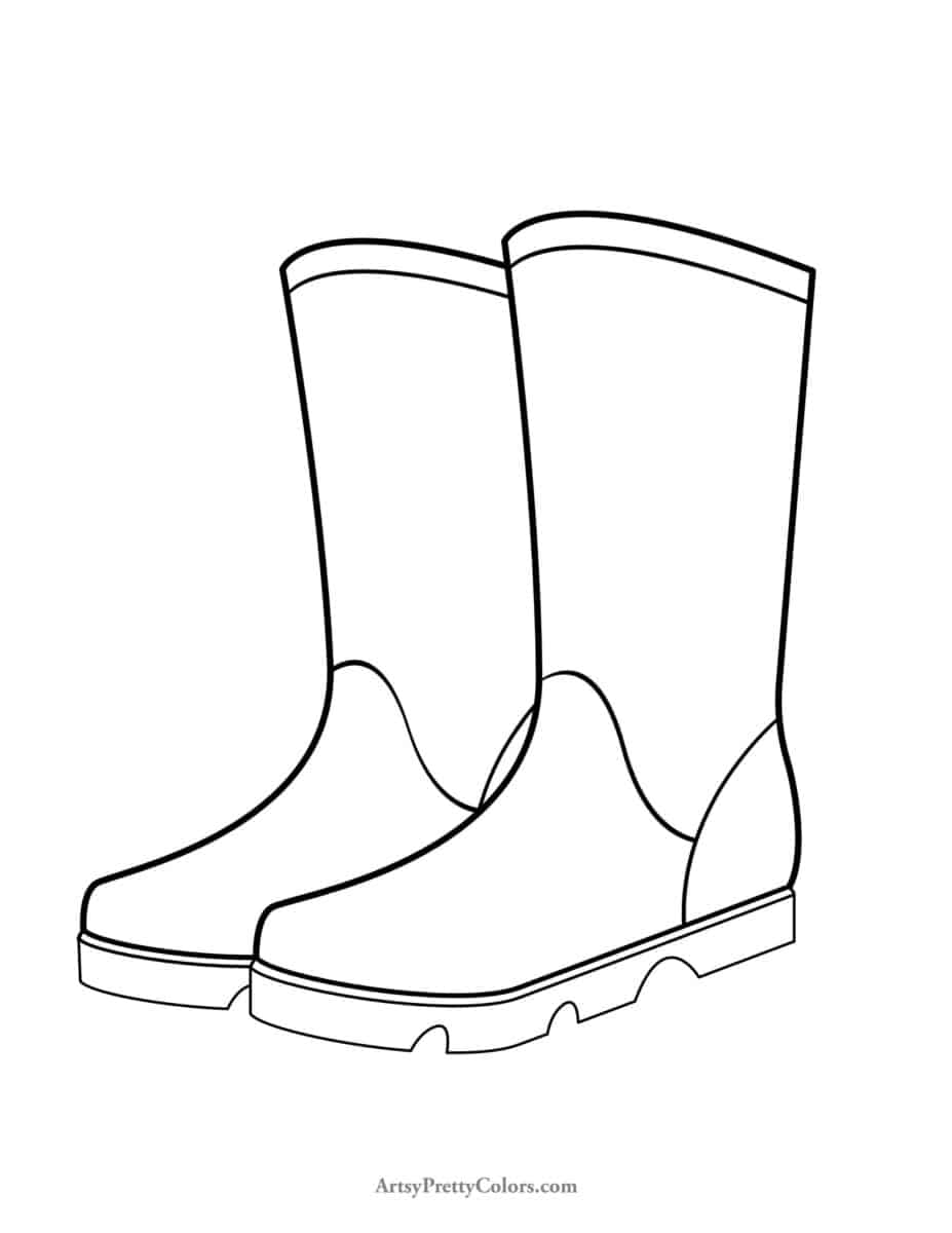 Free Shoes Coloring Pages Artsy Pretty Colors