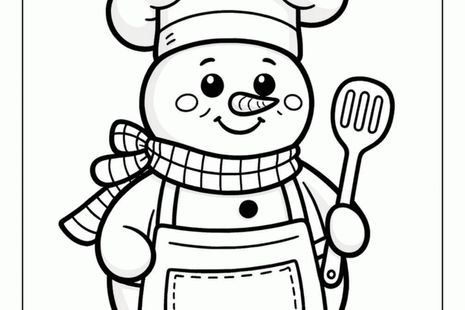 Free Snowman Coloring Pages ABCmouse