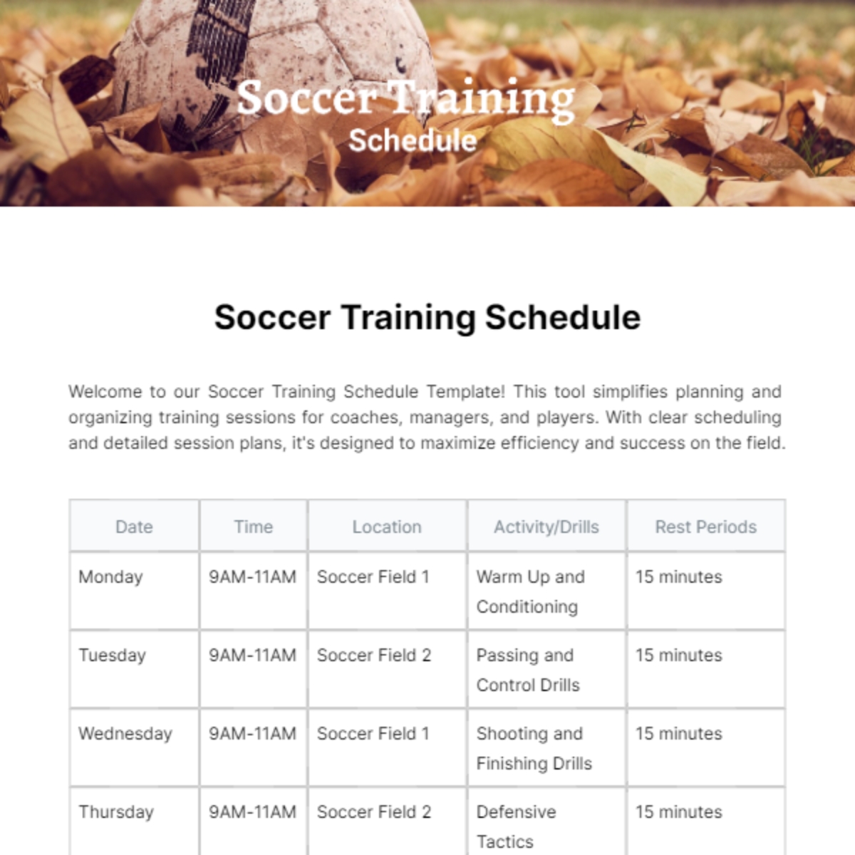 printable soccer practice plan template