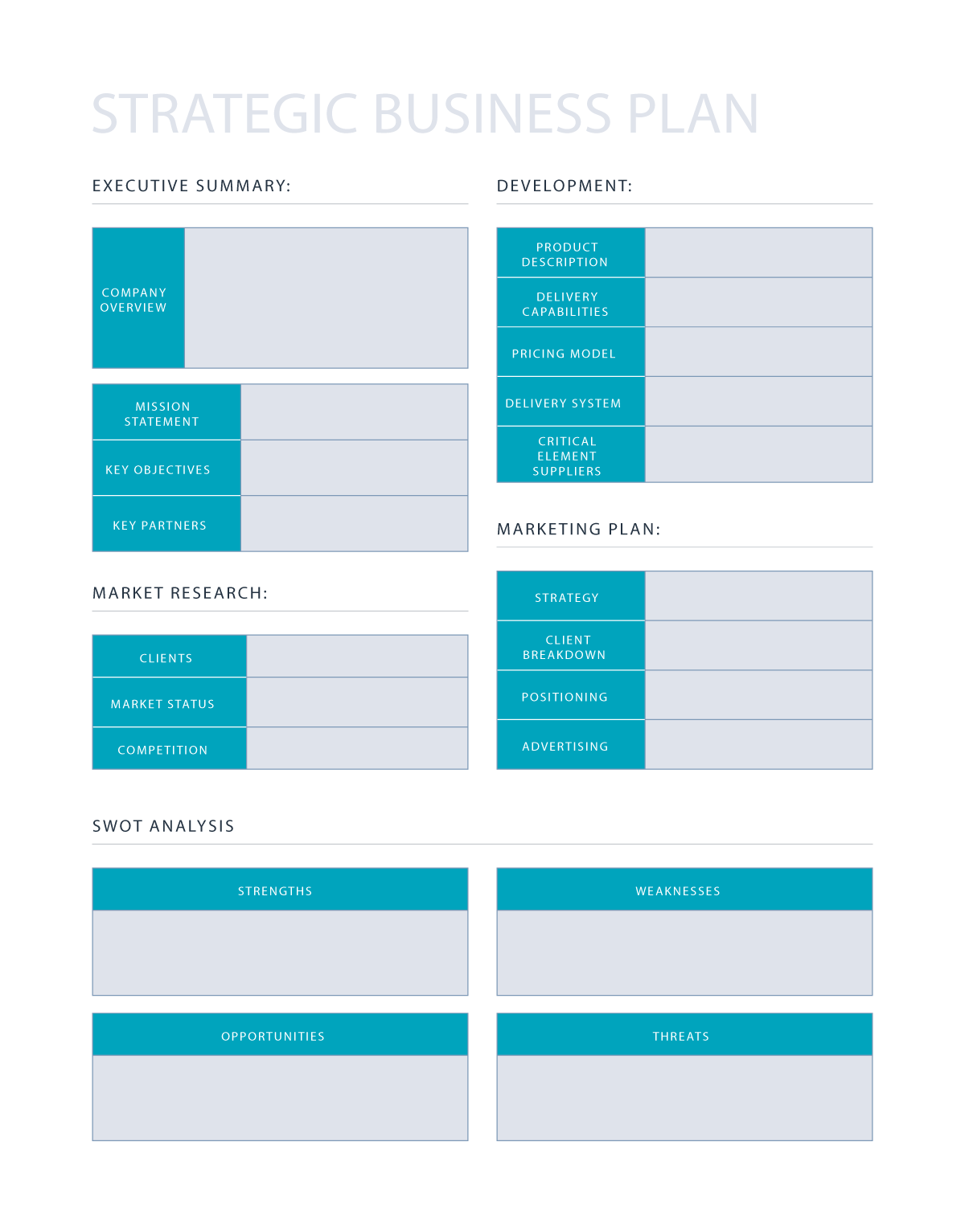 best strategic plan template