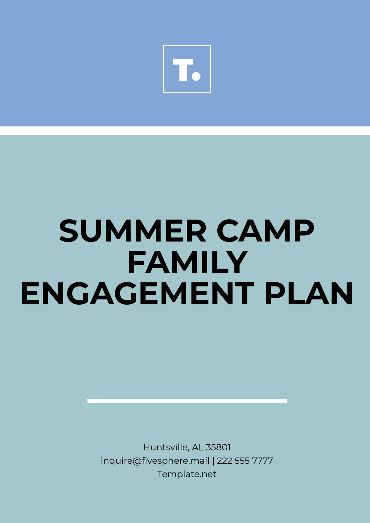 Free Summer Camp Family Engagement Plan Template To Edit Online