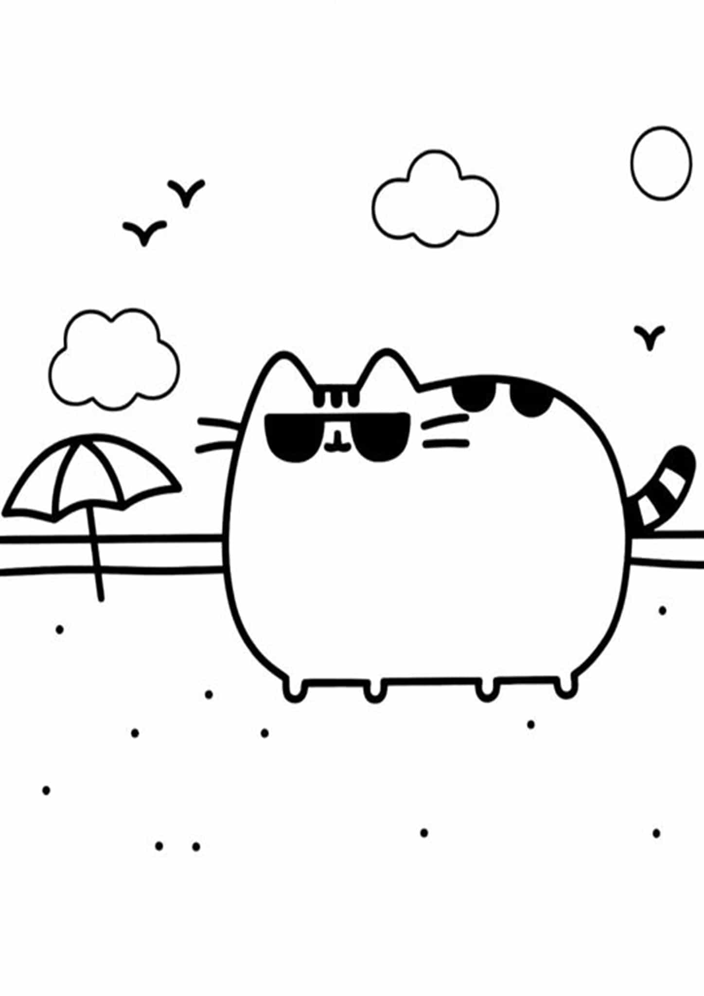 pusheen pictures to color