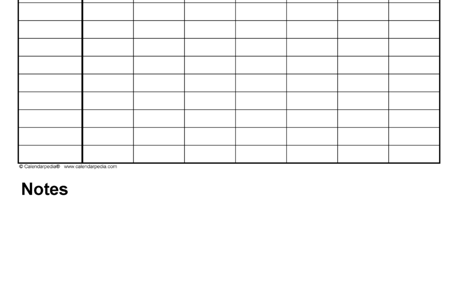 Free Weekly Schedules For PDF 24 Templates
