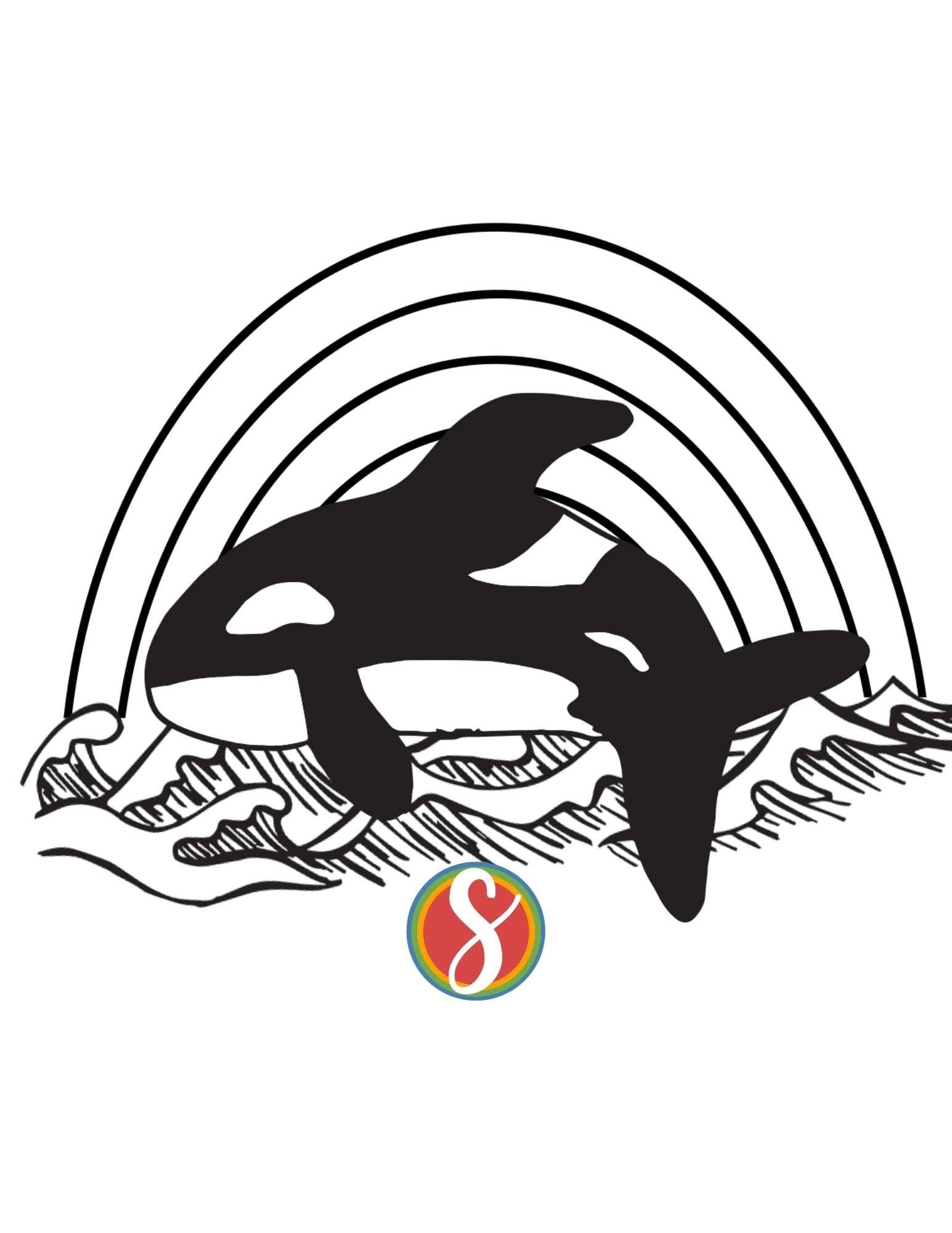 orca pictures to color
