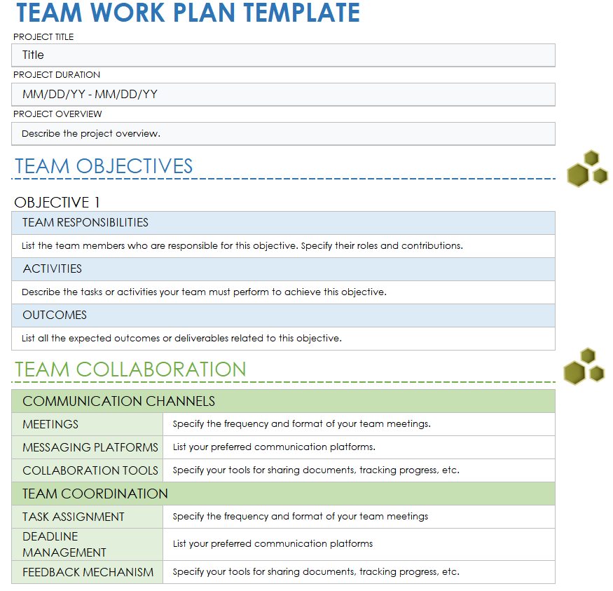 Free Work Plan Templates Smartsheet