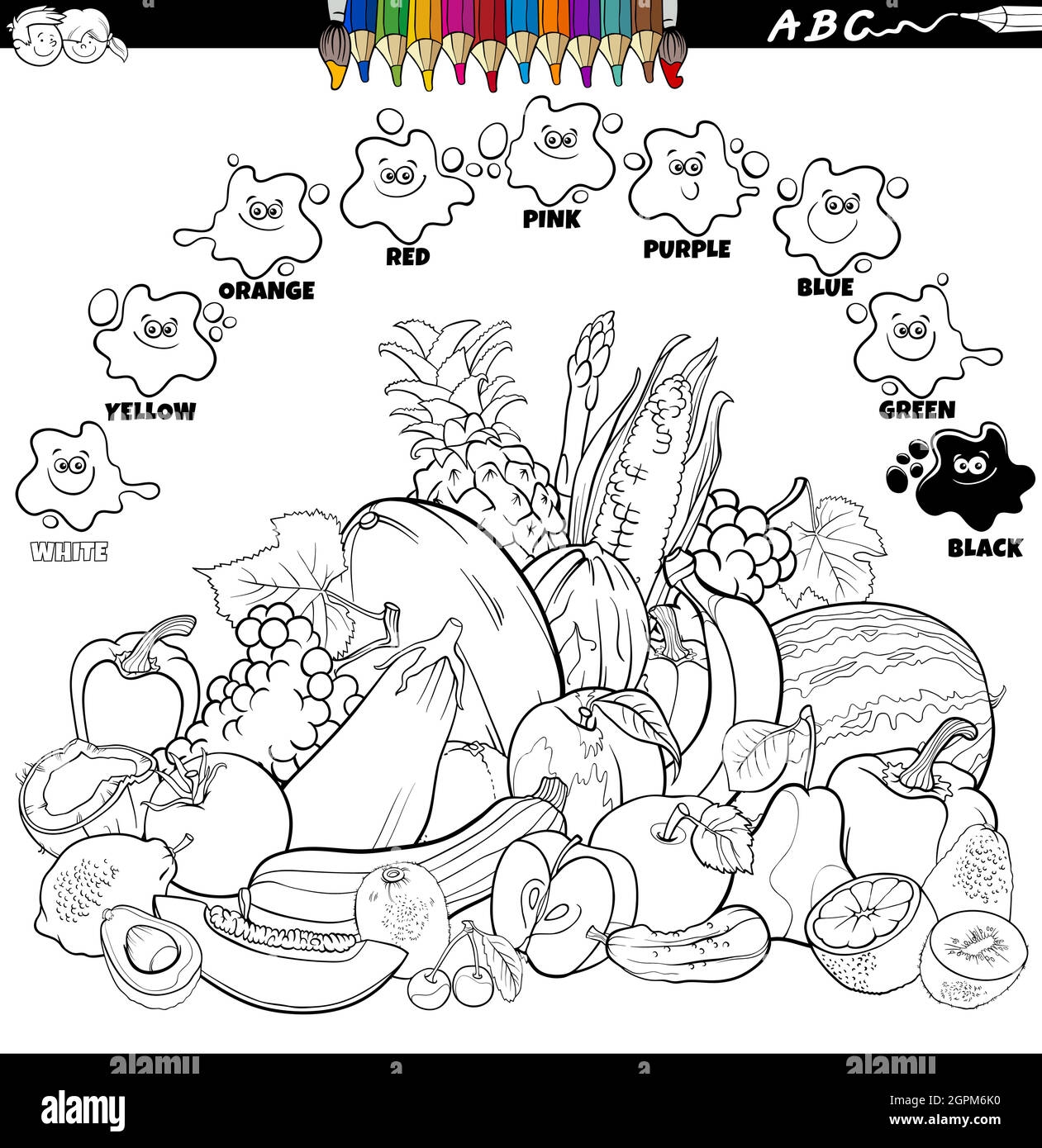 fruit color page