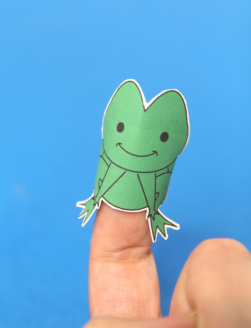 Frog Finger Puppet Template Jewish Moms U0026 Crafters