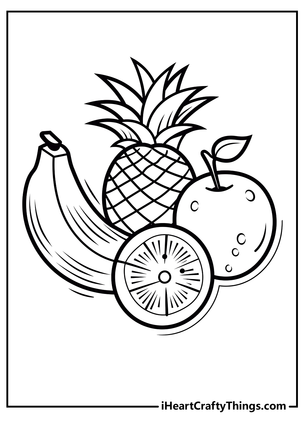 free fruit coloring pages