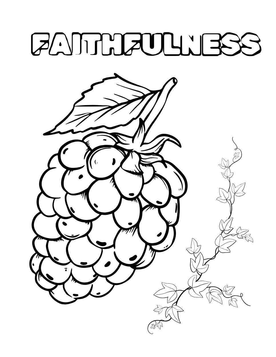 fruits of the spirit coloring pages