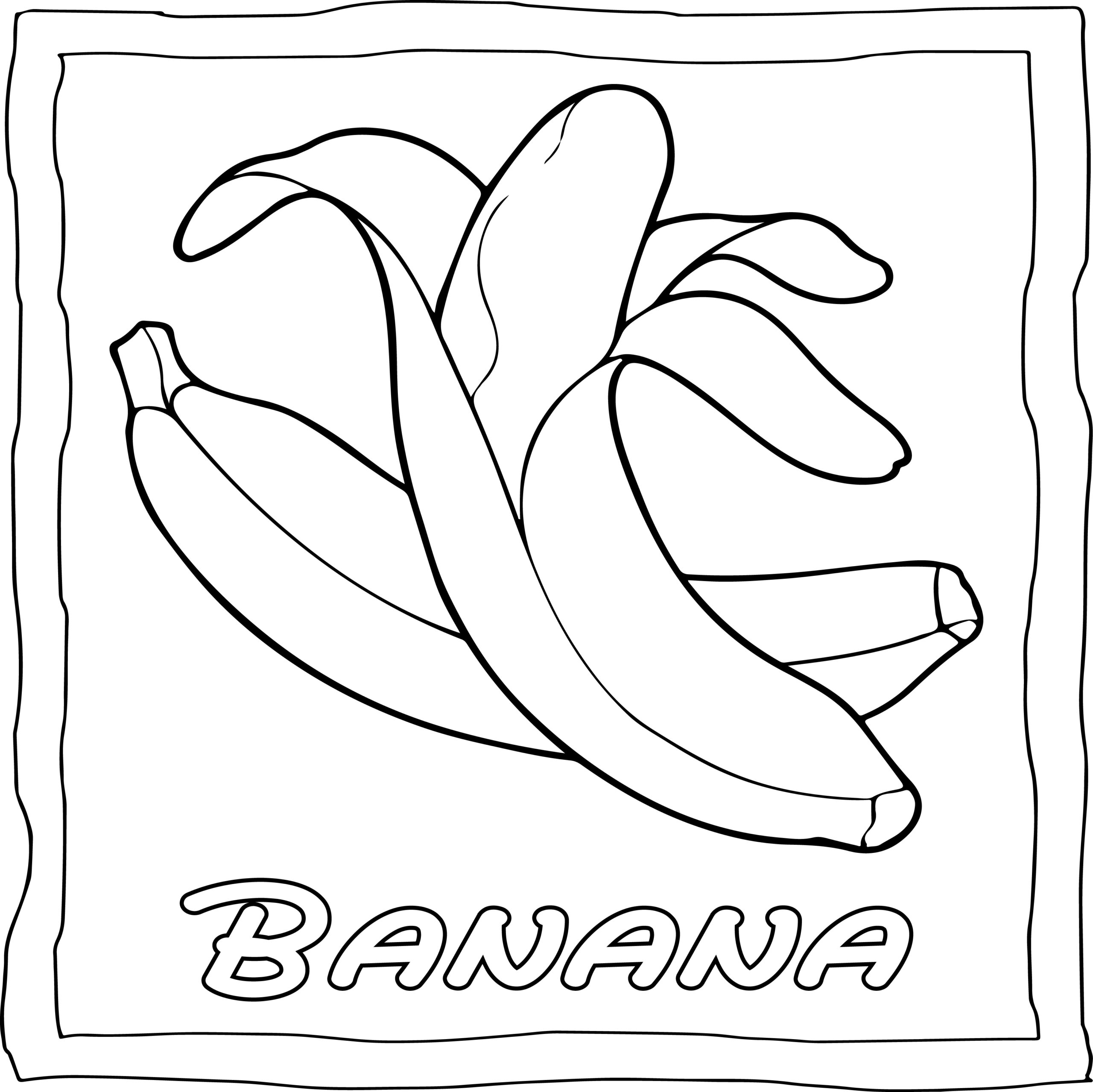 fruit coloring page