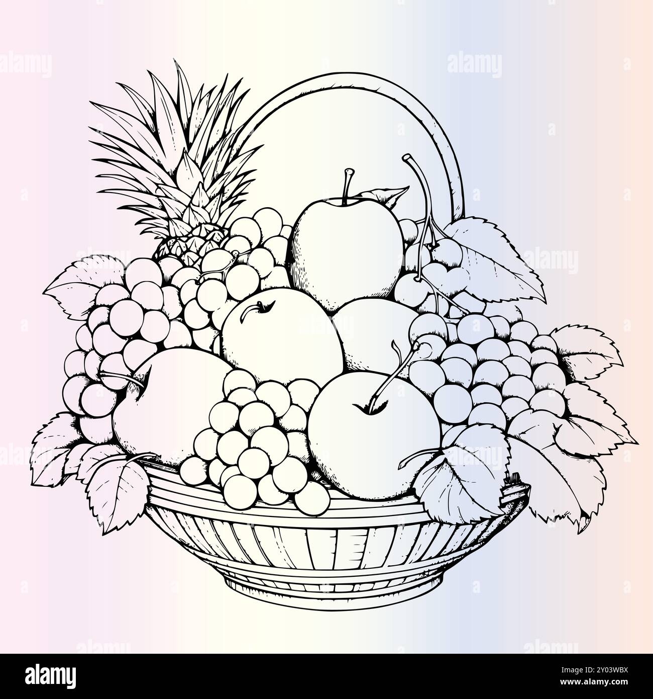 coloring pages fruit