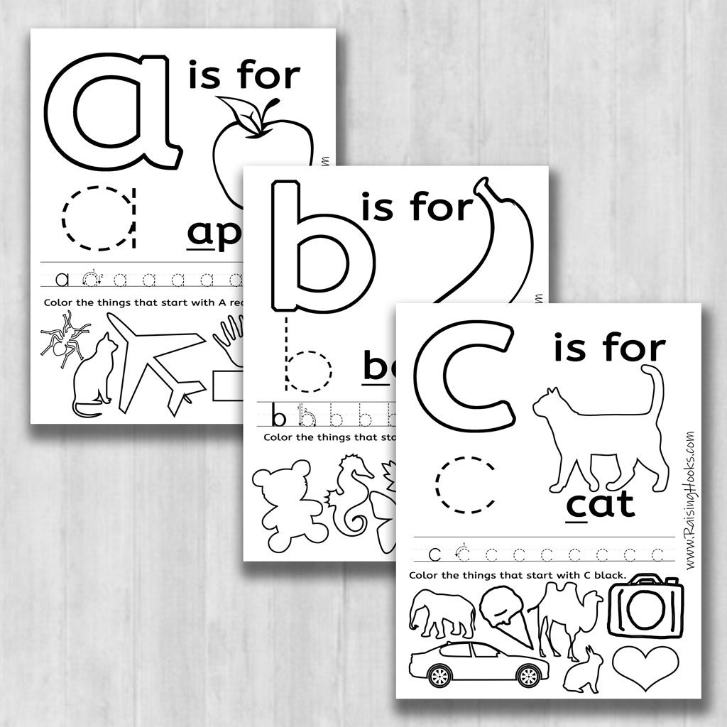 Fun Alphabet Learning Worksheets Raising Hooks