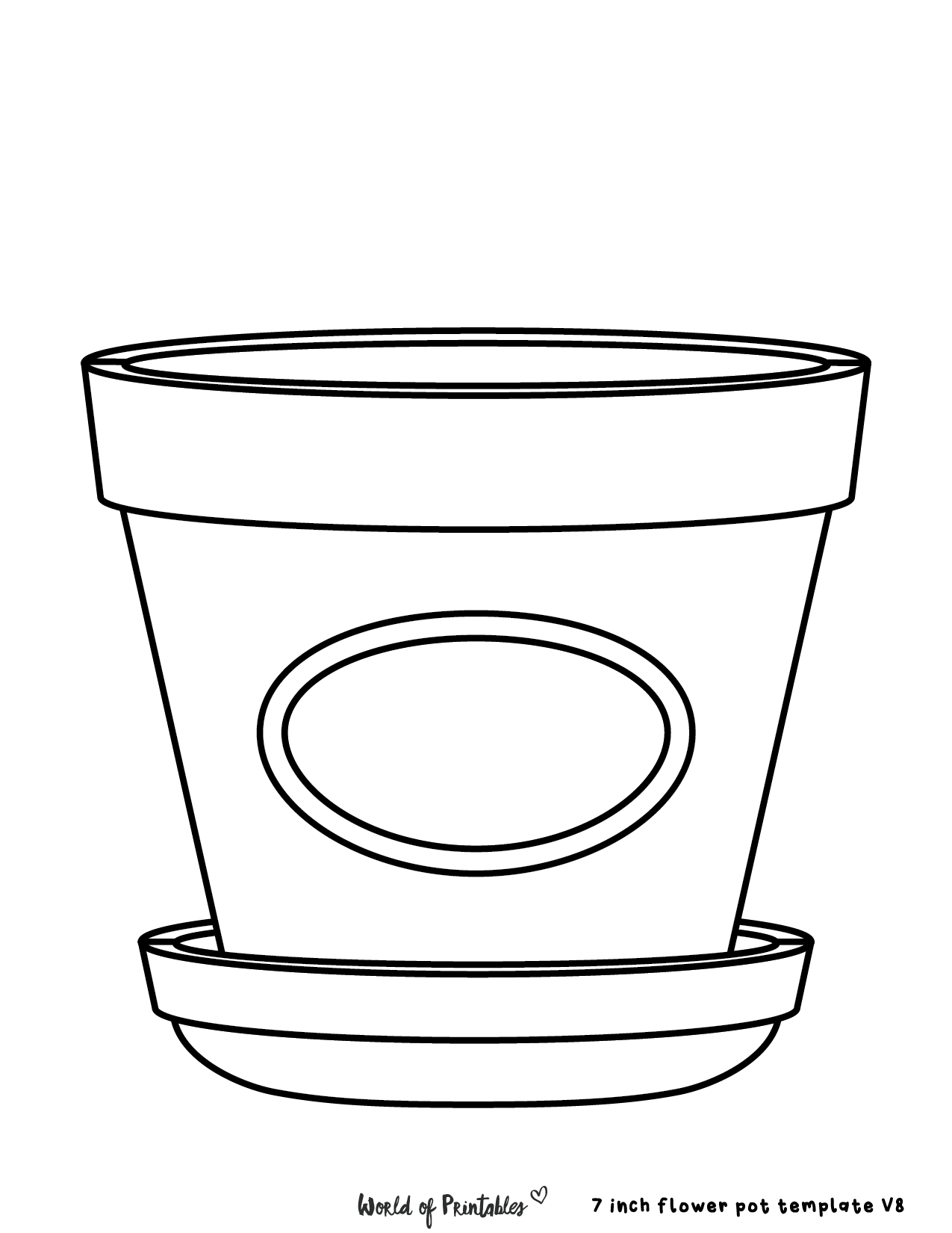 Fun Flower Pot Templates For Paper Flower Crafts Worksheets Library