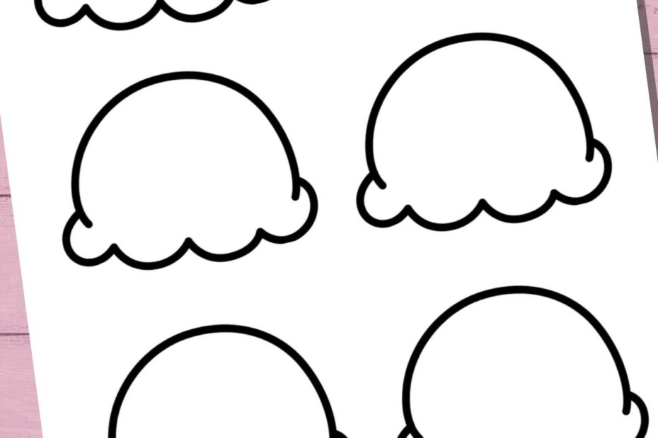 Fun Ice Cream Cone Templates For Crafts U0026 Coloring