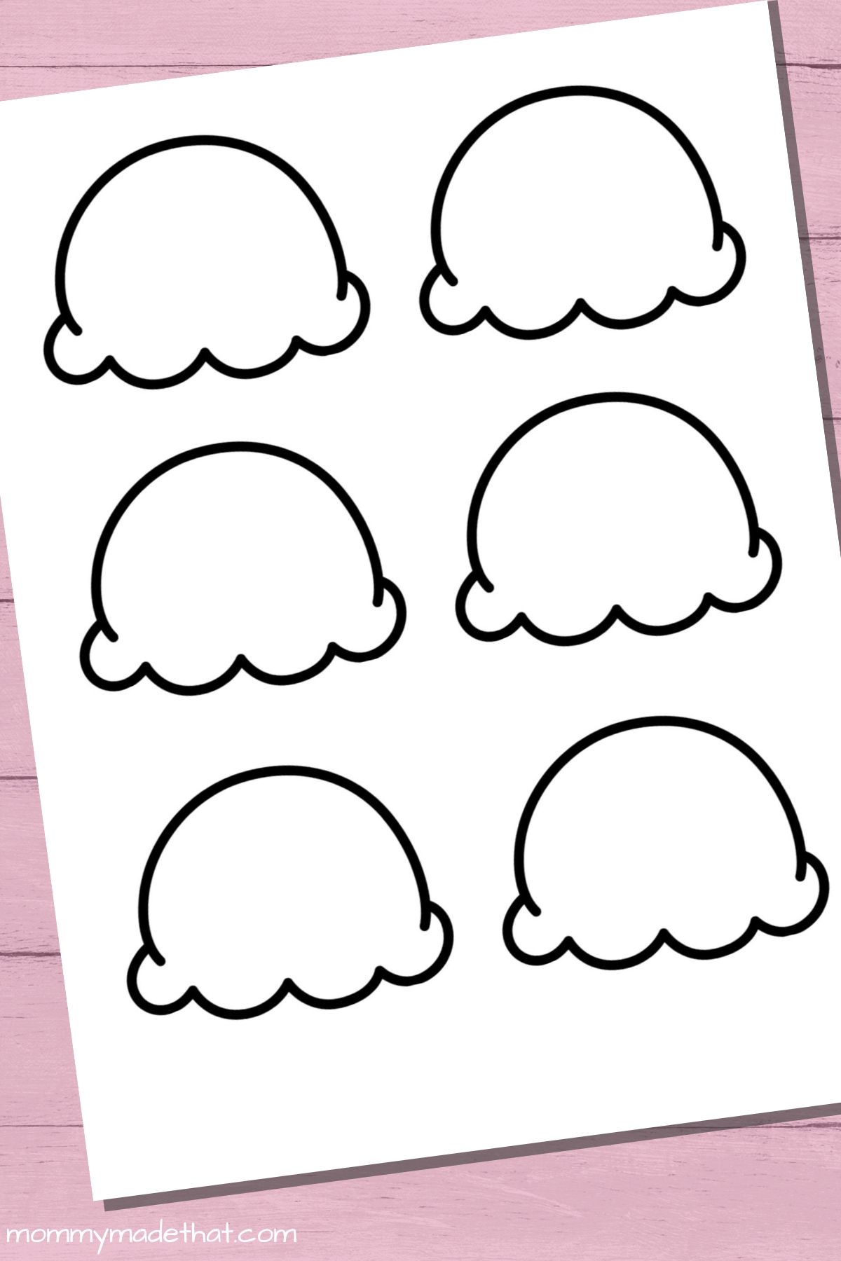 Fun Ice Cream Cone Templates For Crafts U0026 Coloring