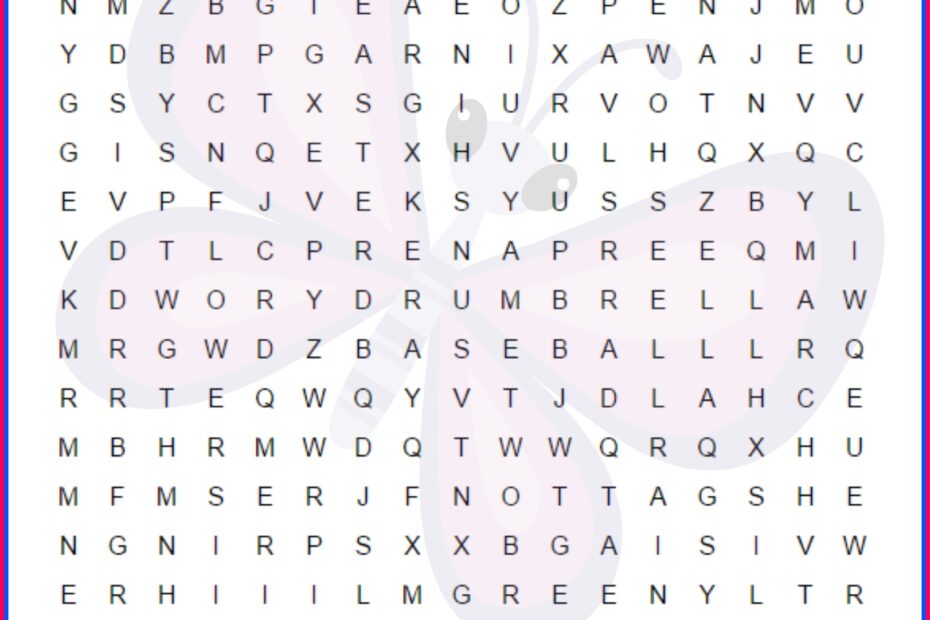 Fun Spring Word Search For Kids Thrifty Mommas Tips