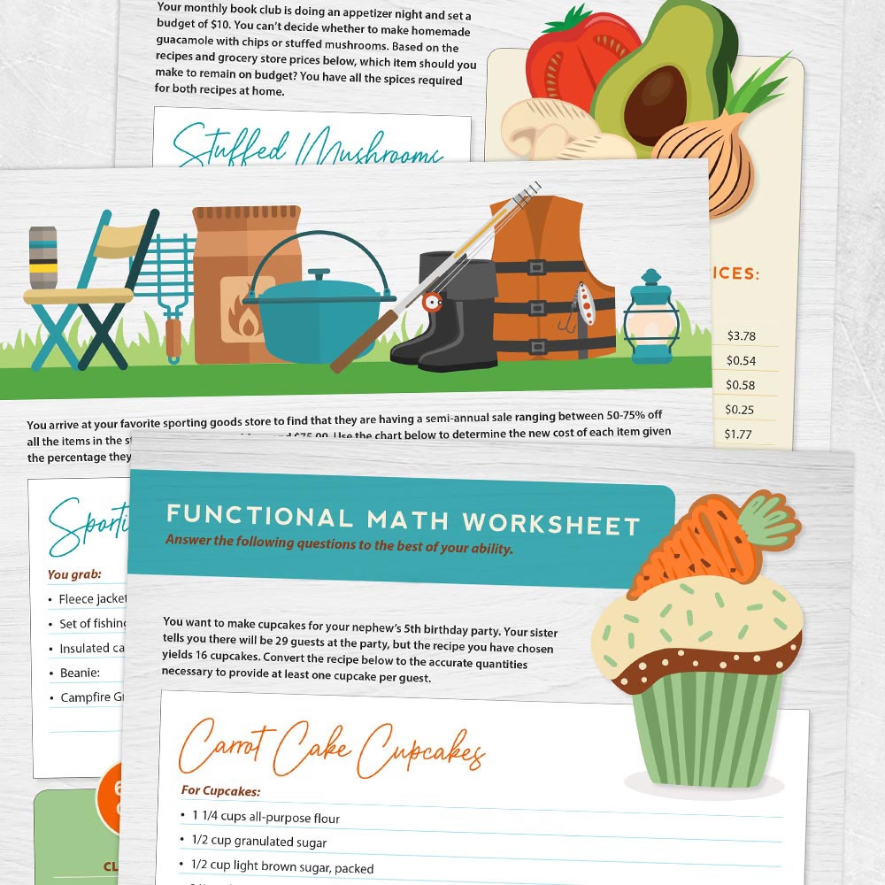functional math worksheets