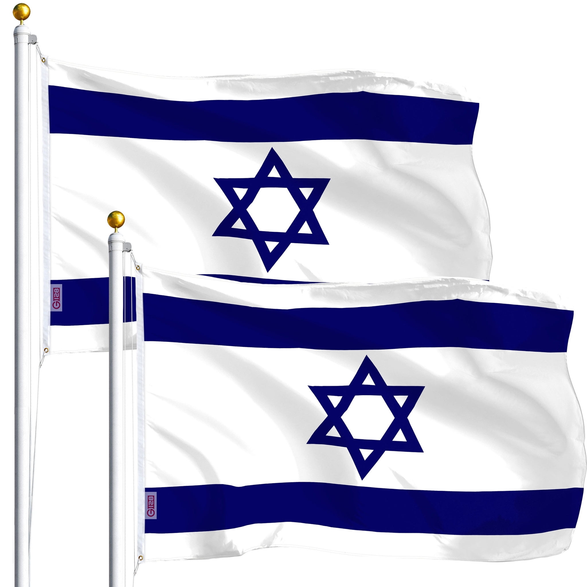 G128 Lot Of 3 x5 USA U0026 Israel Flags Polyester With Brass Grommets Suitable For Yard Garden Room Display Walmart
