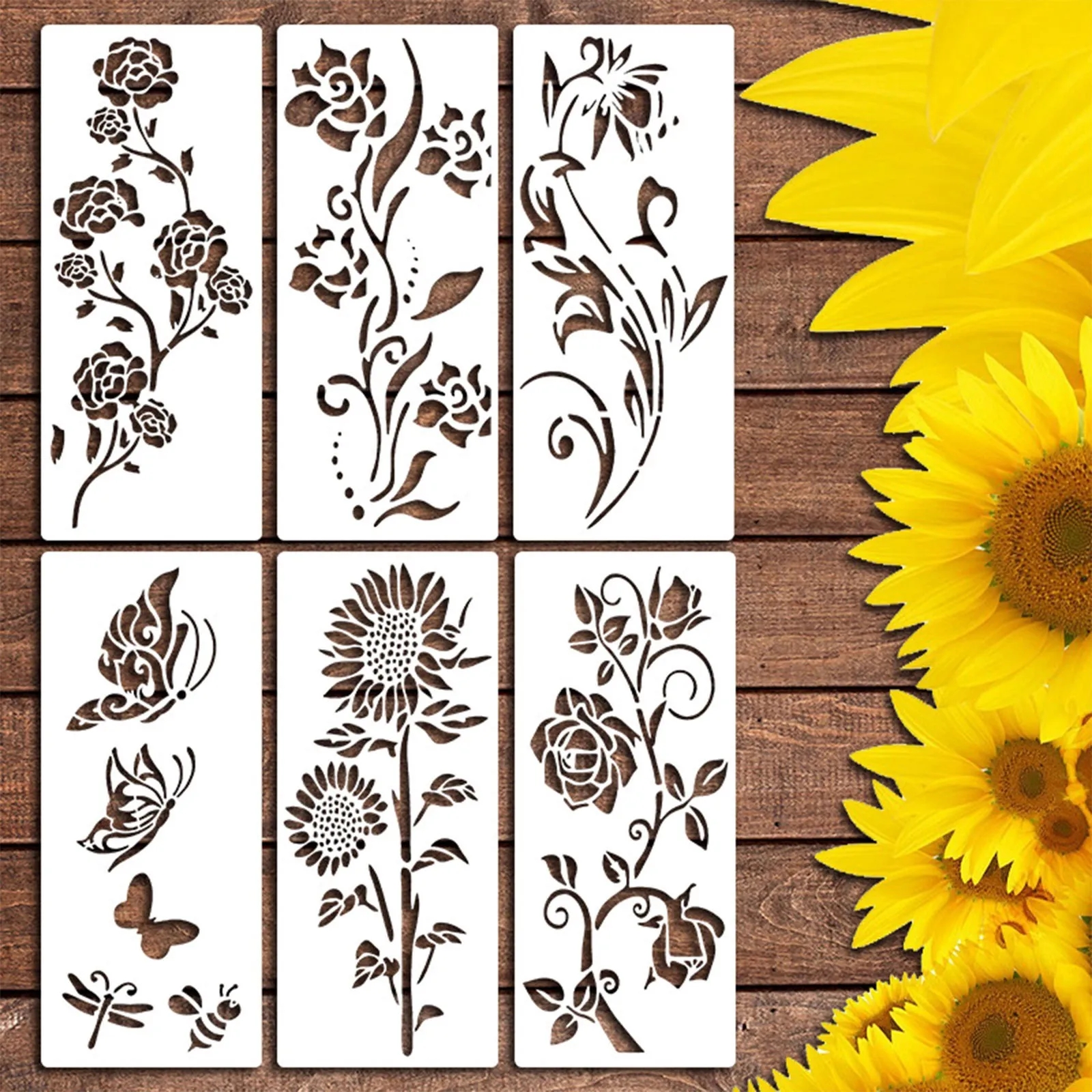 flower stencil printable