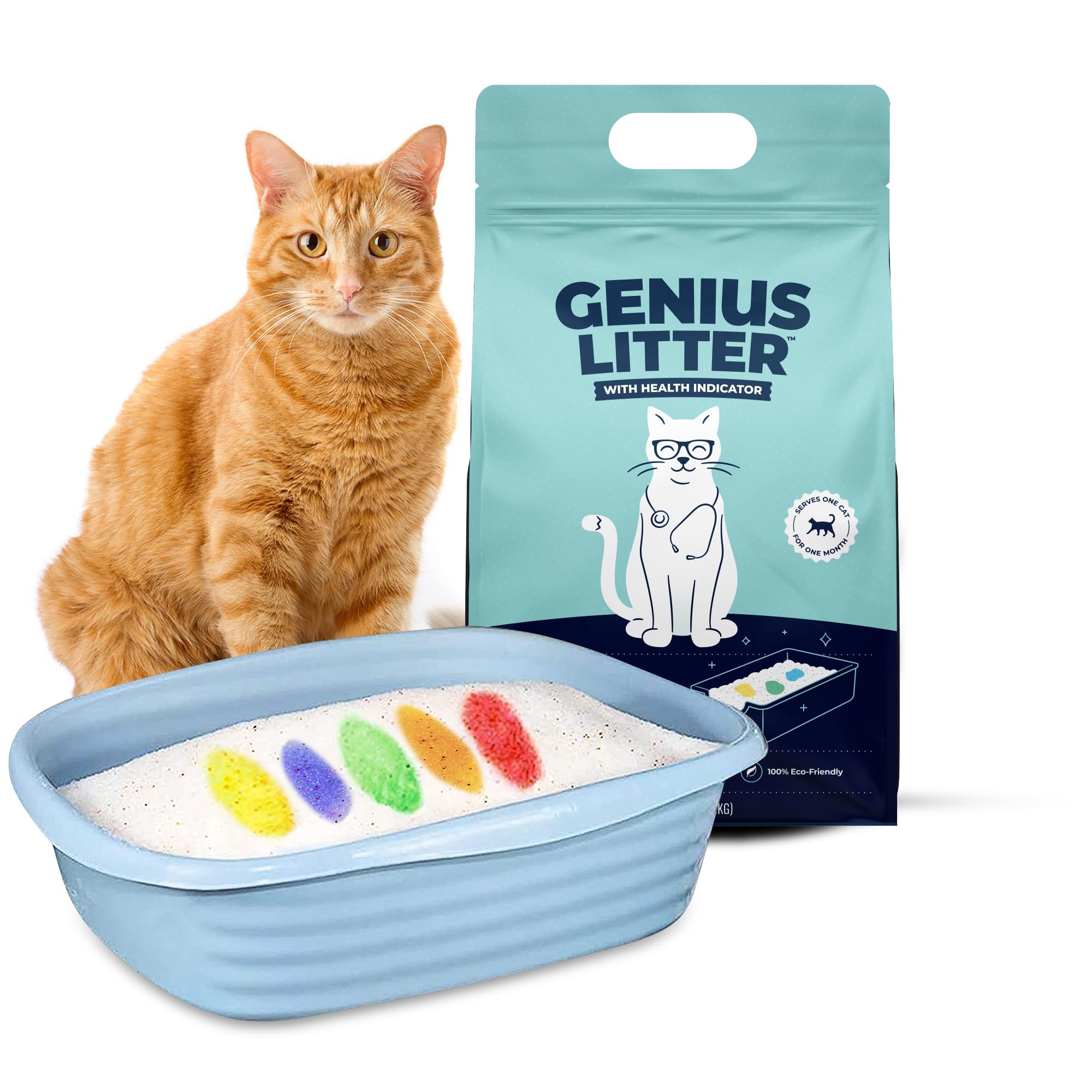 Genius Litter With Health Indicator Cat Litter 6 lbs