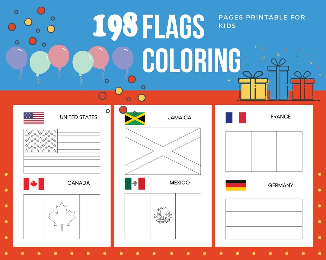 Geography Activity Country Flag Purchase Colouring