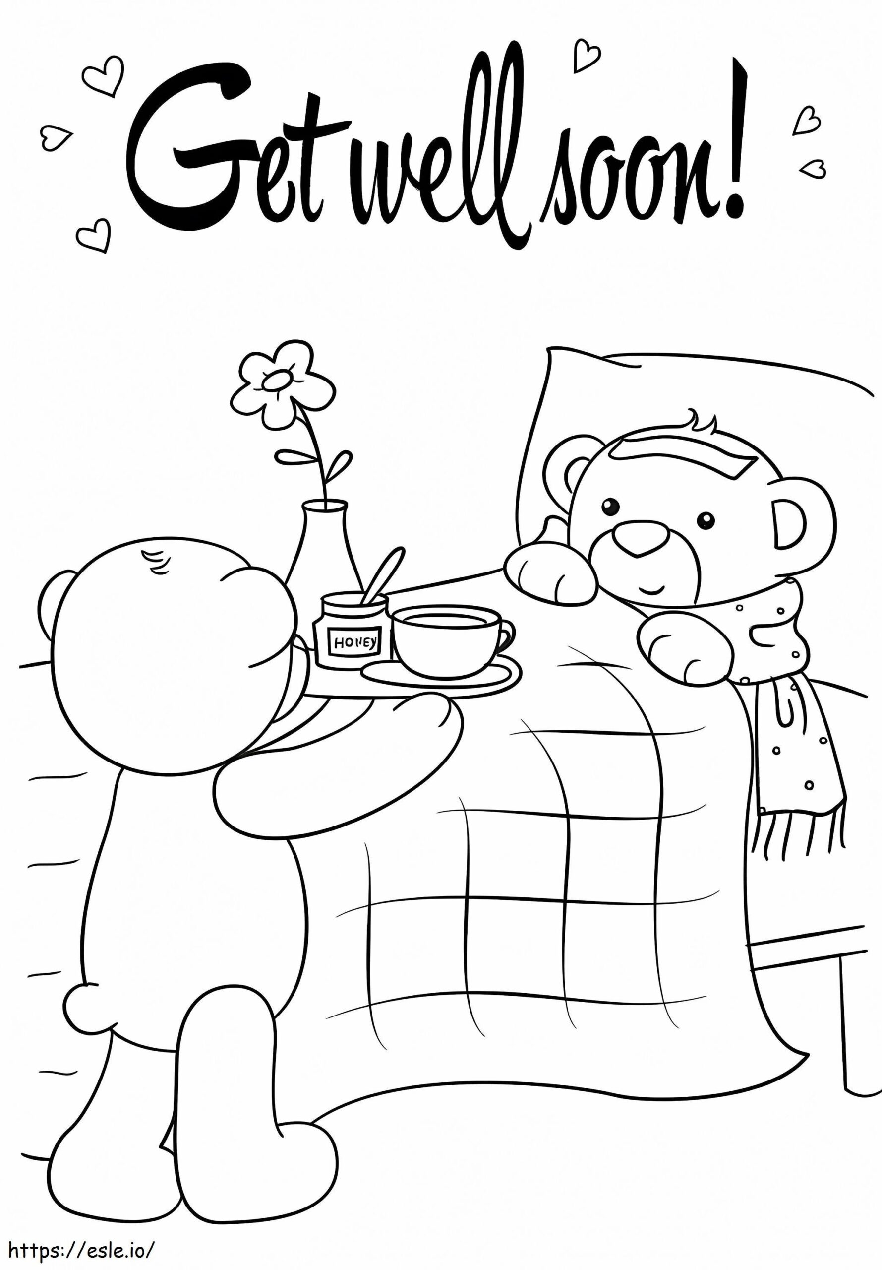 get well printable coloring pages