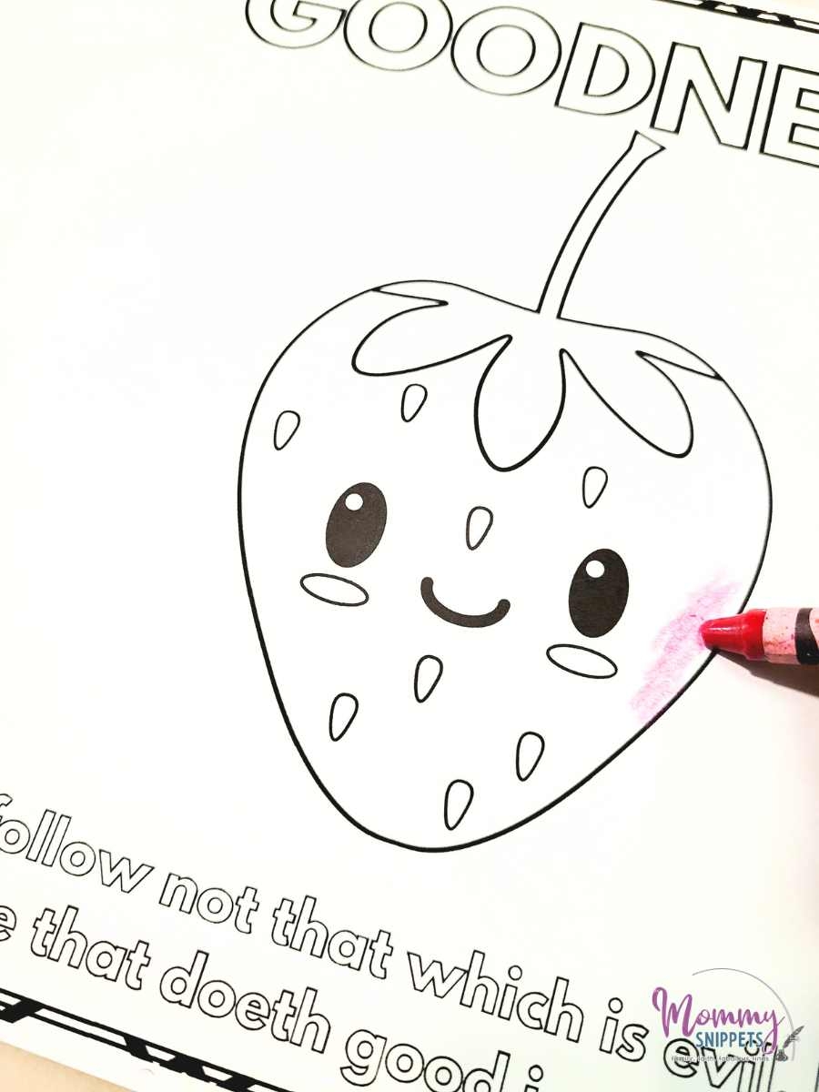 fruits of the holy spirit coloring page