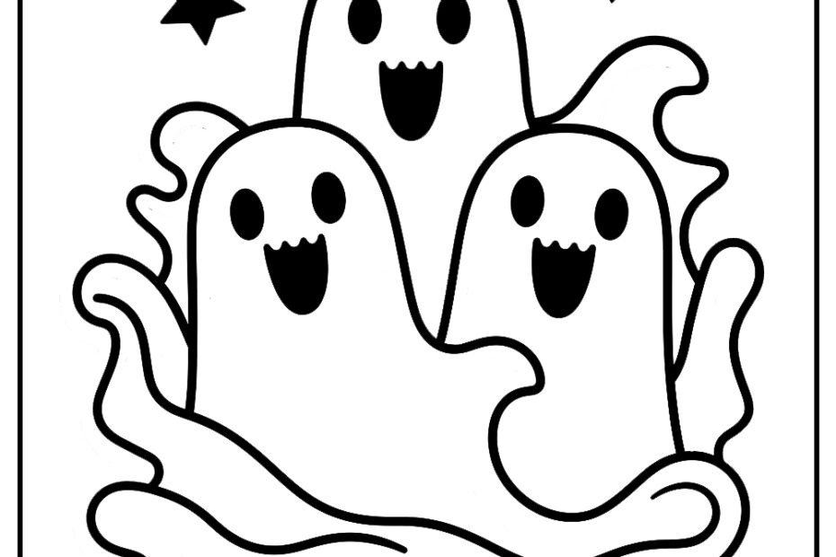Ghost Coloring Pages 100 Free Printables