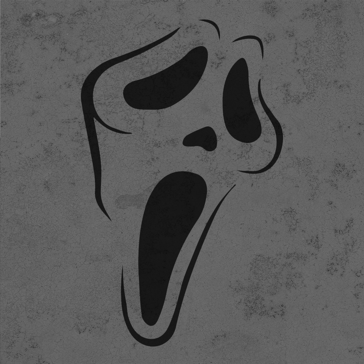 GHOSTFACE FACE READY TO PRINT 3D PRINTABLE STENCIL