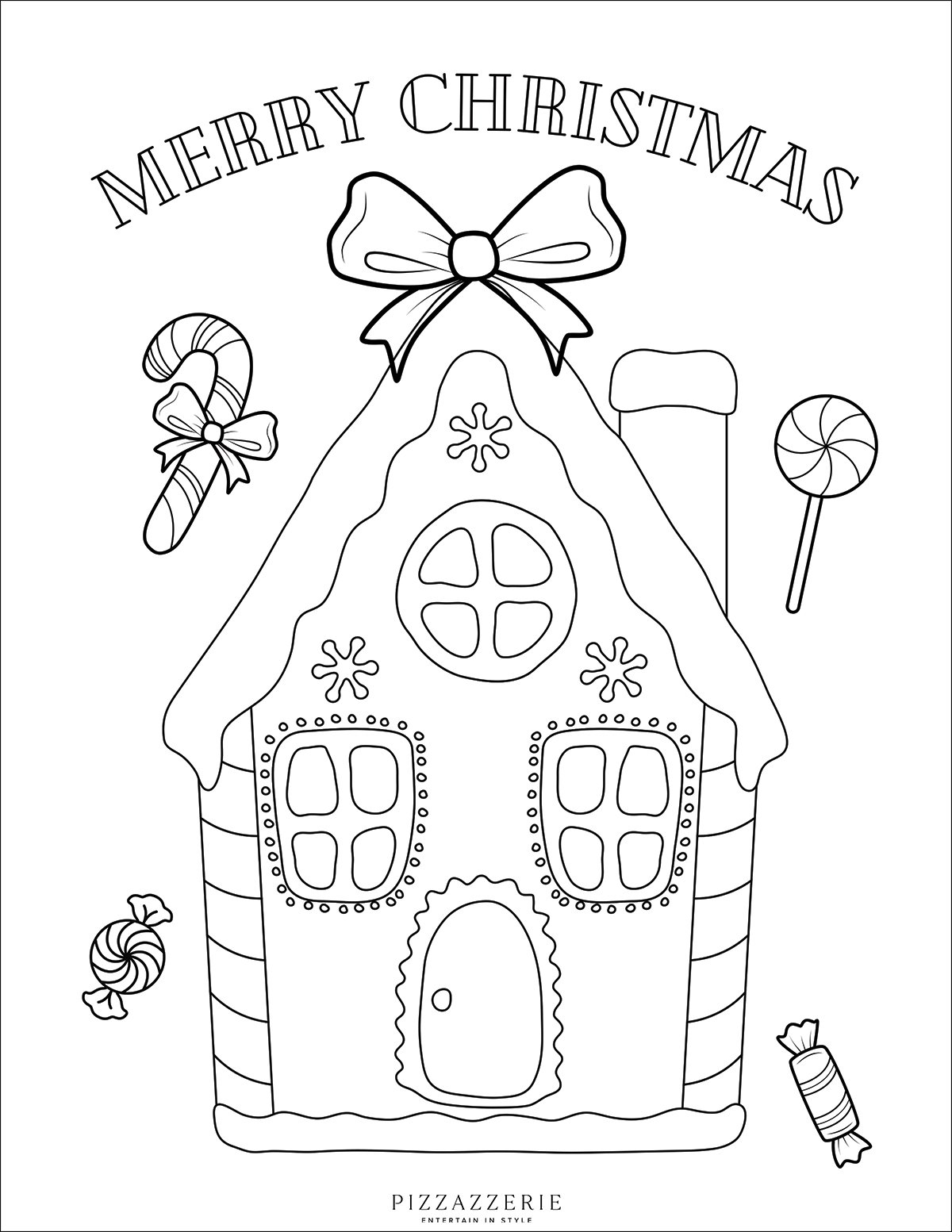 gingerbread house printable