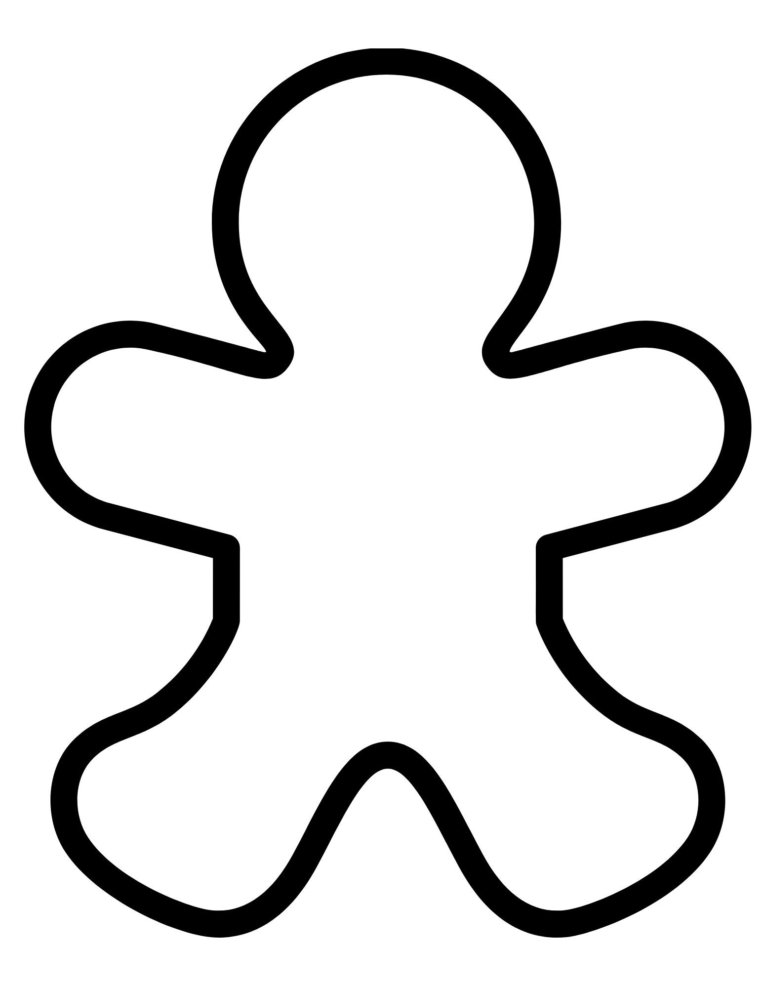 gingerbread man printable template