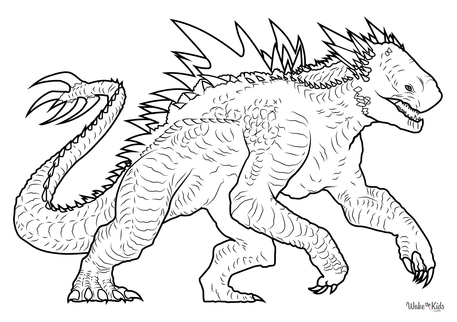 godzilla coloring pages printable