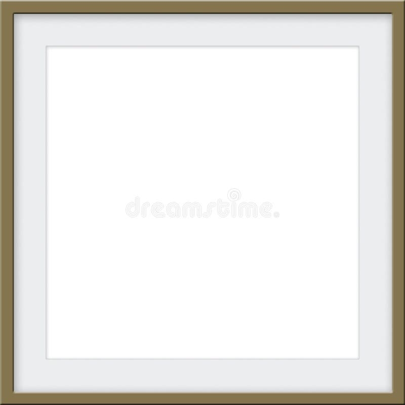 Gold Frame Mockup Matted Picture Frame Stock Illustration Illustration Of Gold Center 168049532