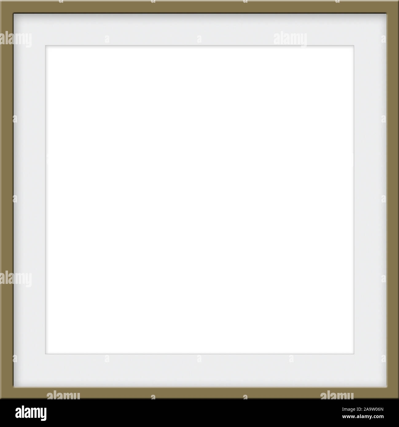 Gold Frame Mockup Matted Picture Frame With An Eggshell Colored Matt With Room For Custom Picture Or Text For A Mockup Template Stock Photo Alamy