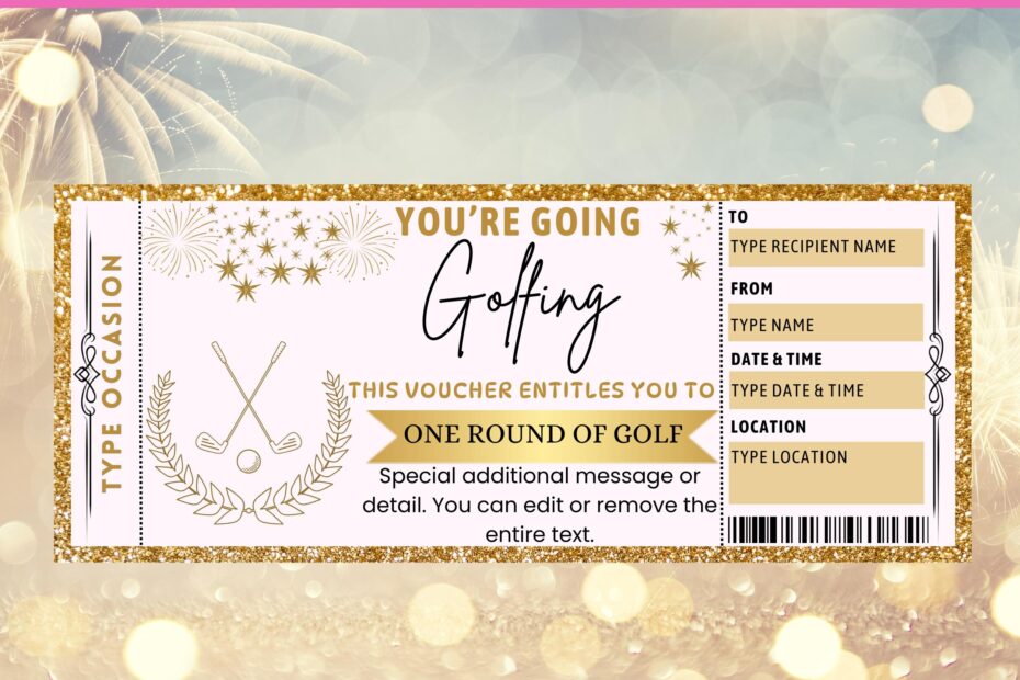 Golf Mulligan Tickets Etsy
