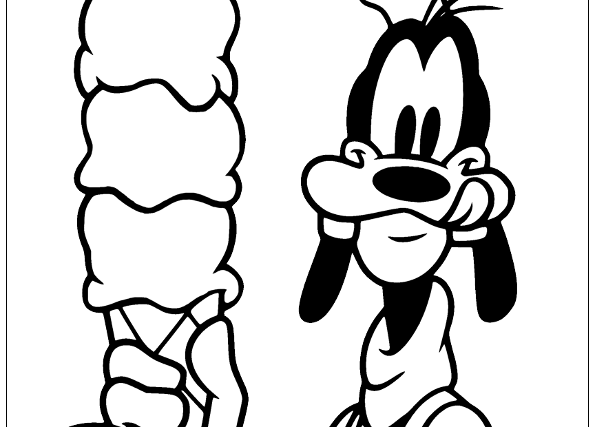 Goofy Coloring Pages 2 Disneyclips