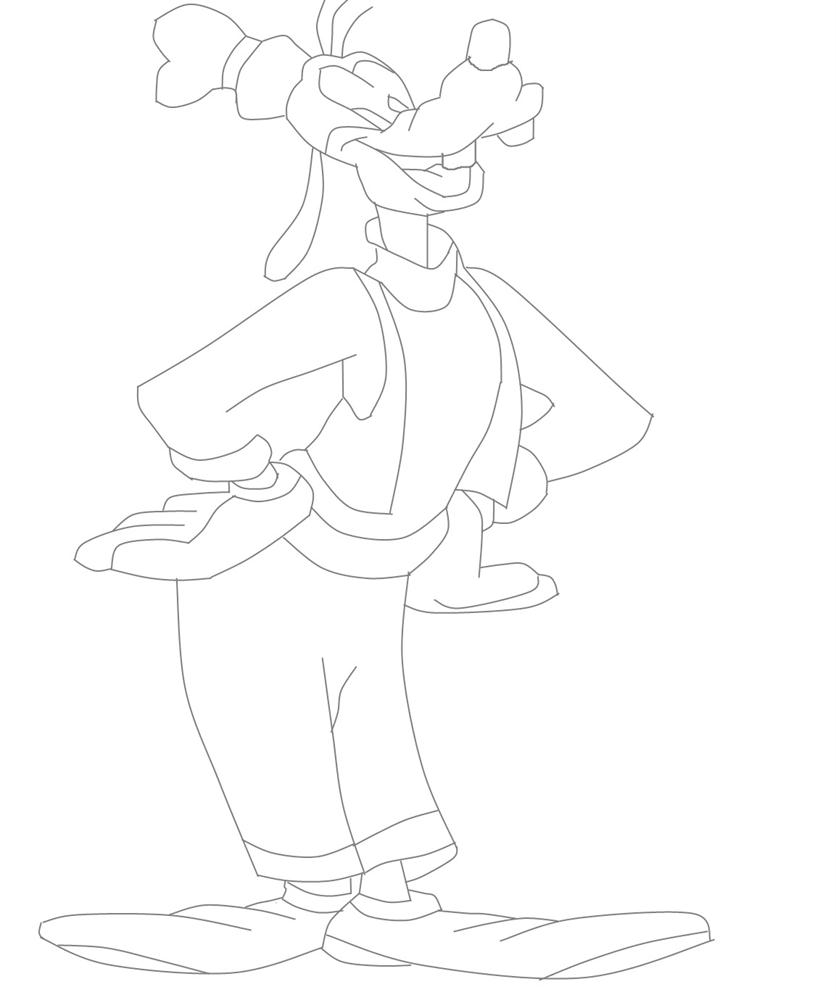 Goofy Coloring Printable Page
