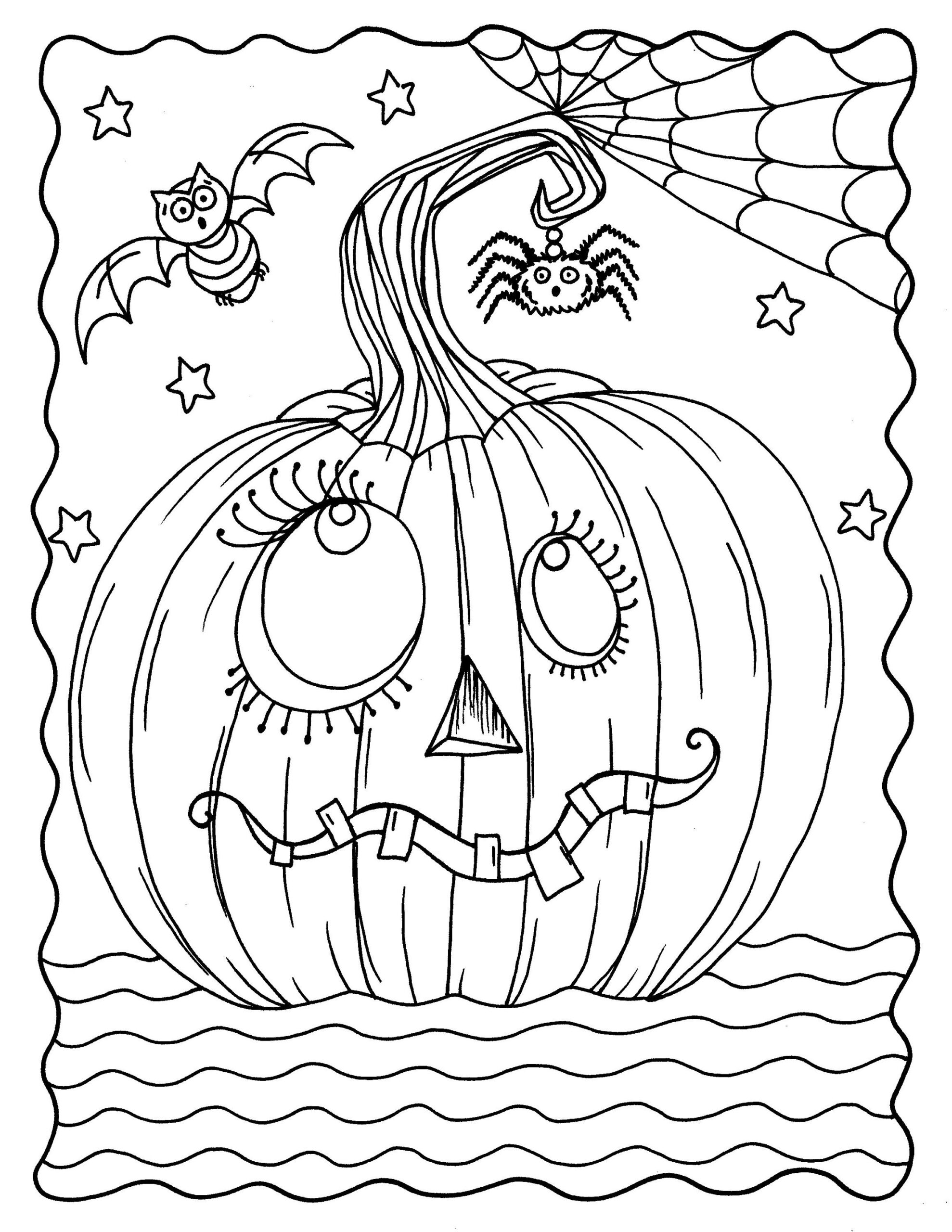 GOOFY Pumpkin Coloring Page Digital Download Instant Printable Adult Coloring Pages Halloween Jack O Lantern Etsy UK