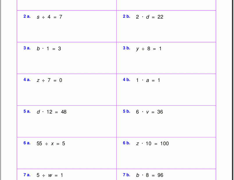 Grade 5 Multiplication Worksheets