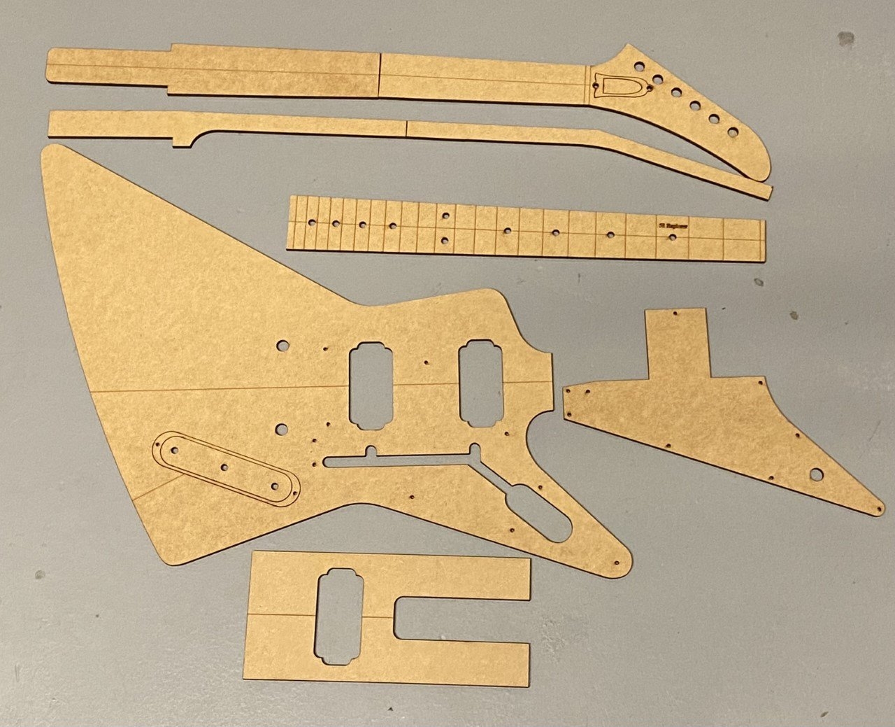 full size printable guitar templates