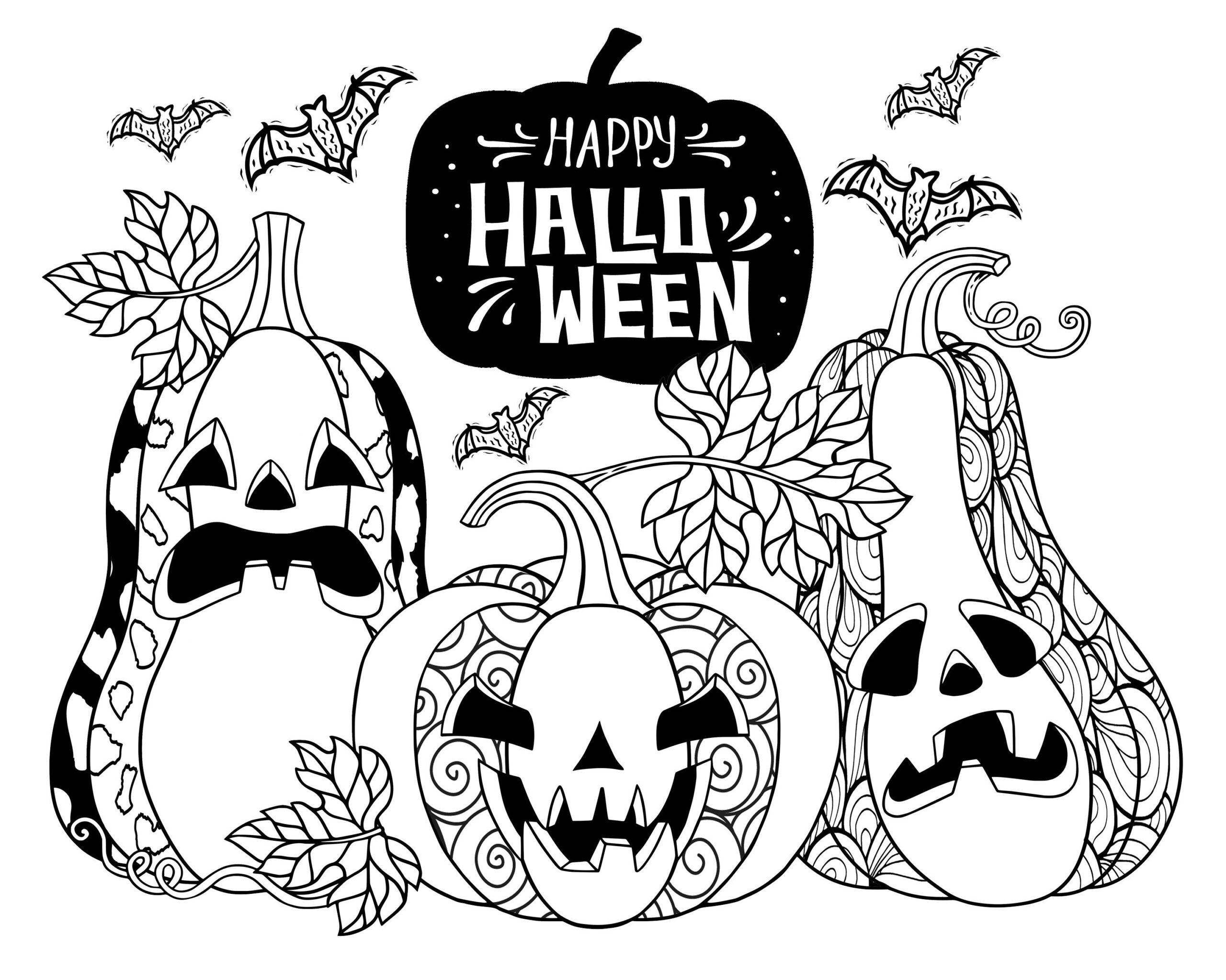 printable coloring sheets halloween