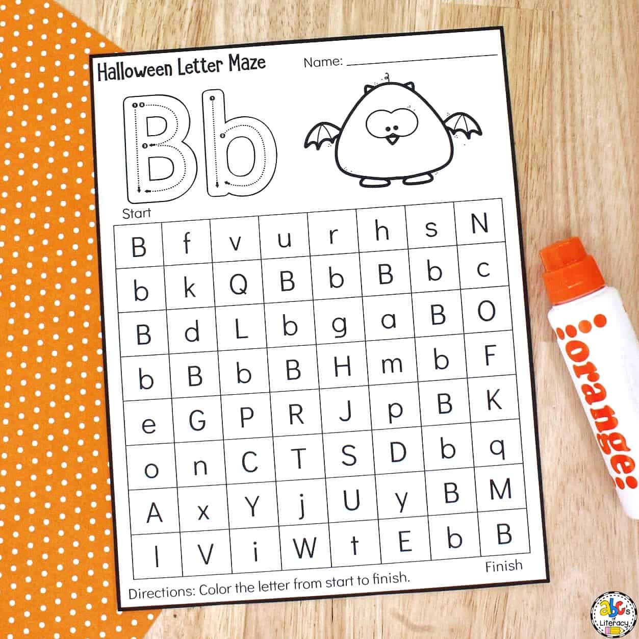 halloween worksheet preschool