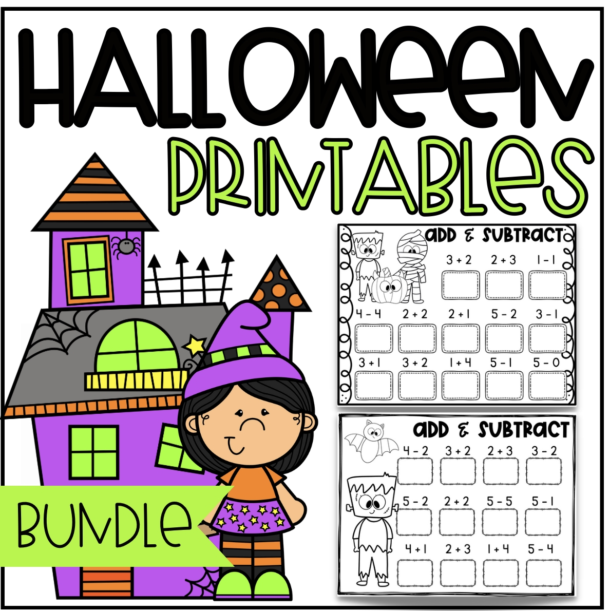 halloween kindergarten worksheets