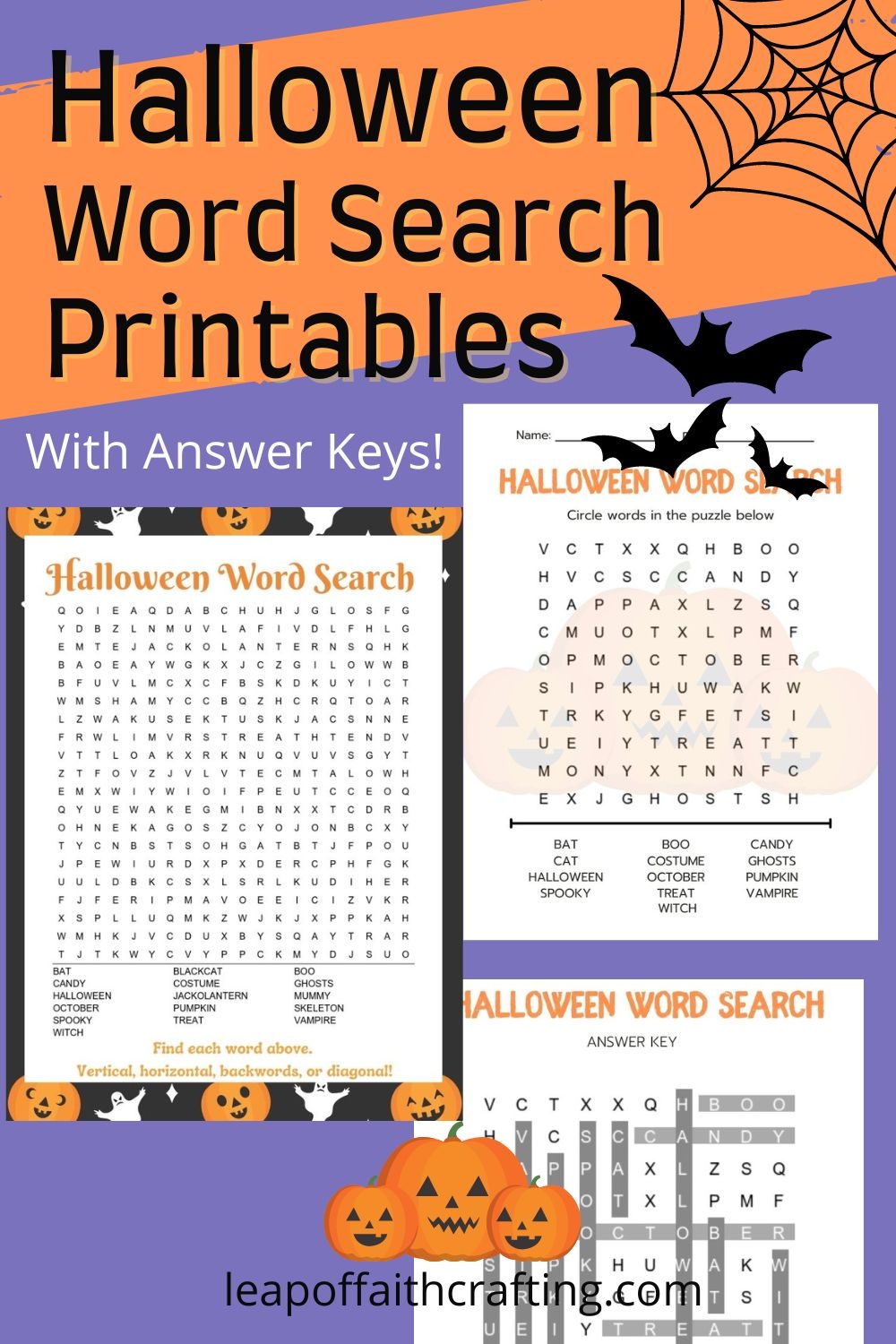 halloween search a word puzzle printable