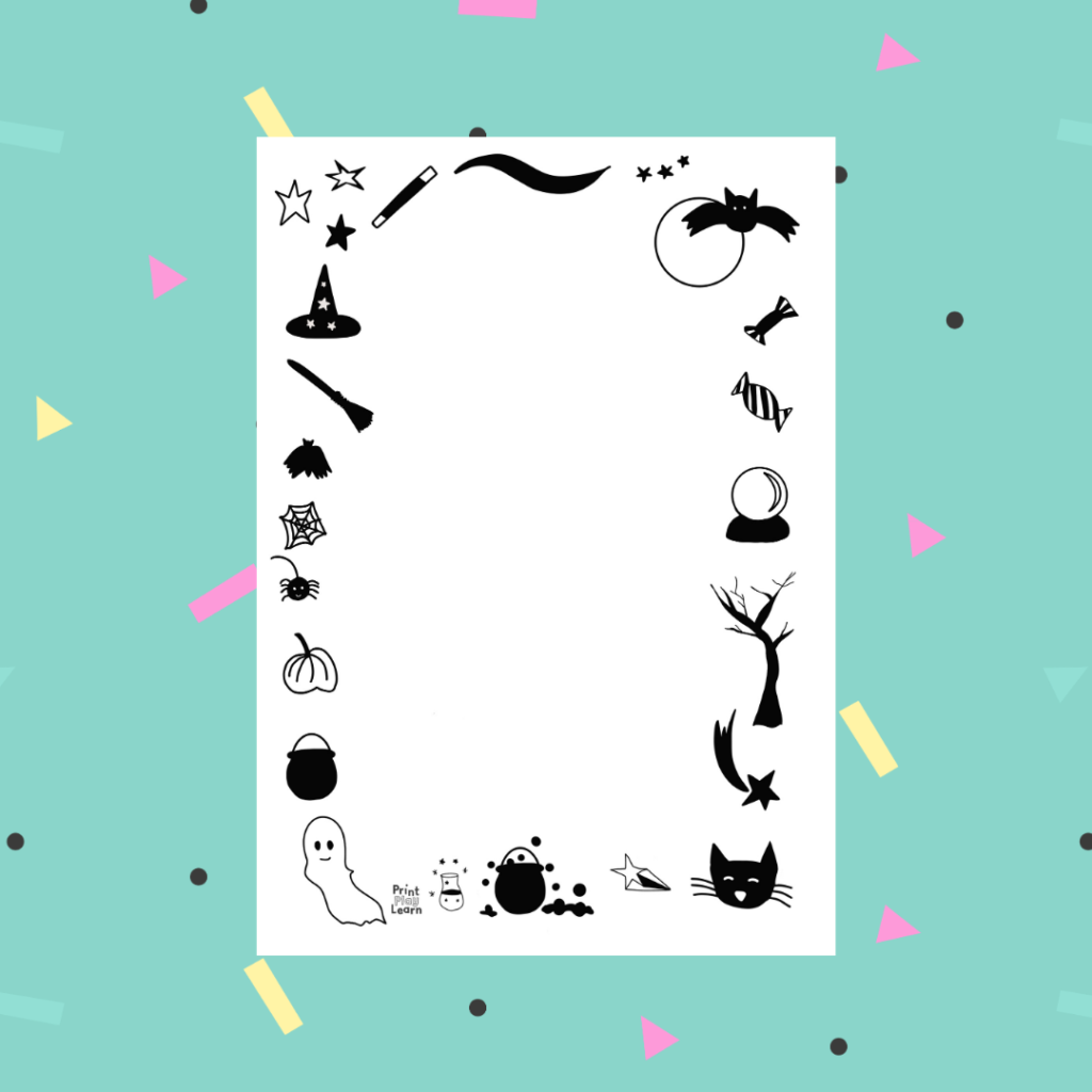Halloween Writing Paper Printable Teaching Resources Print 