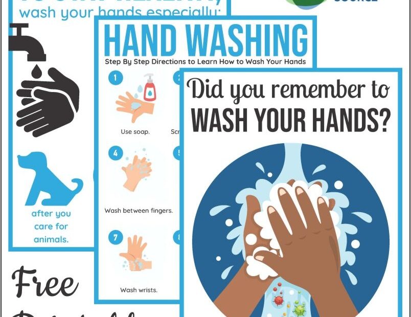 Hand Washing Posters For Schools Free Printables Your Therapy