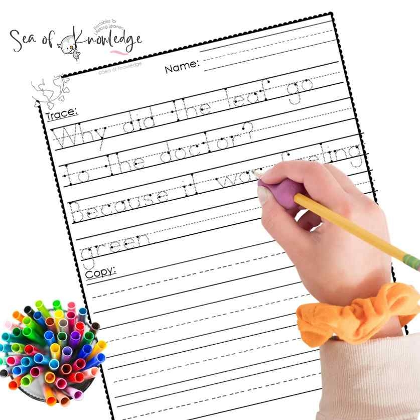 2nd grade handwriting worksheets