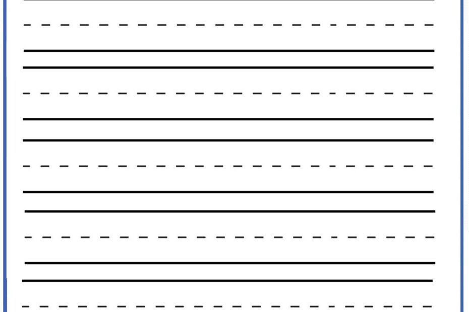 Handwriting Sheets Printable 3 Lined Paper