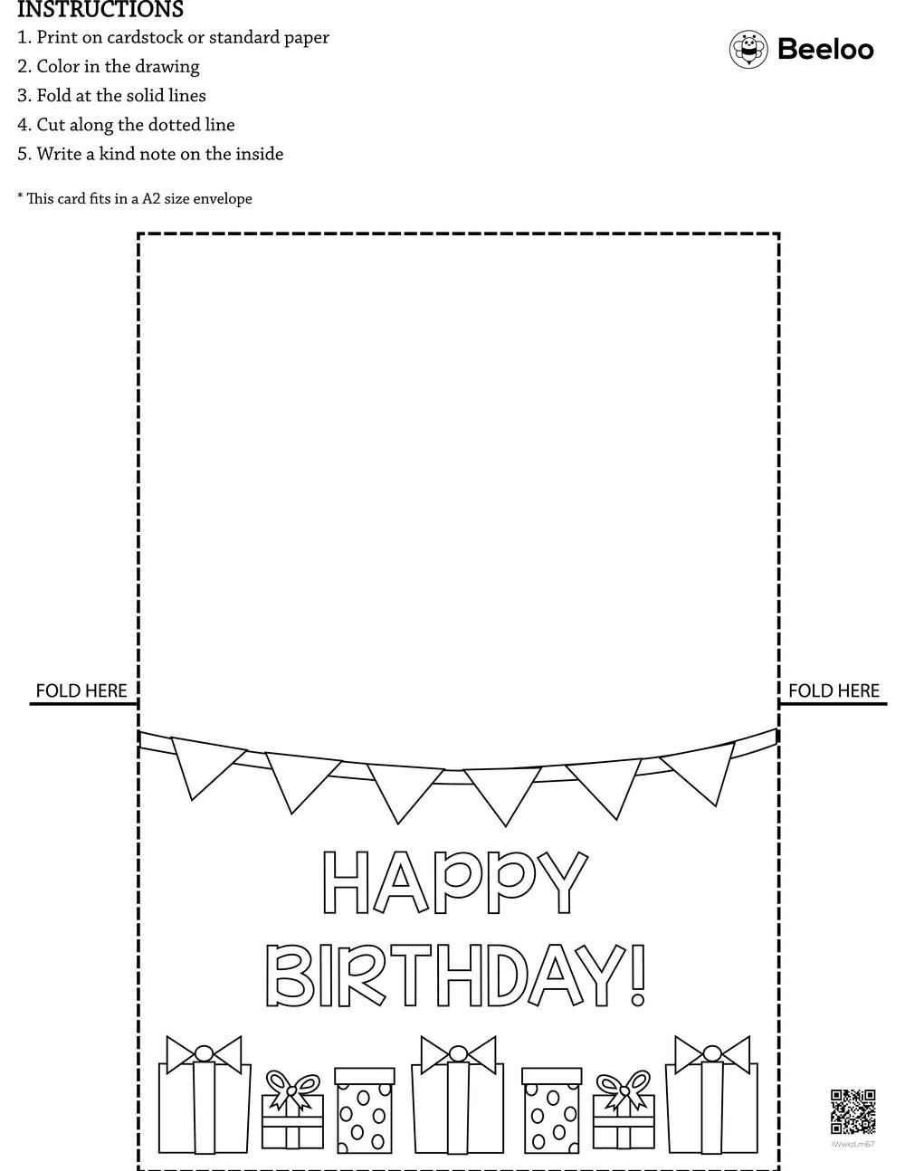 color birthday cards printable