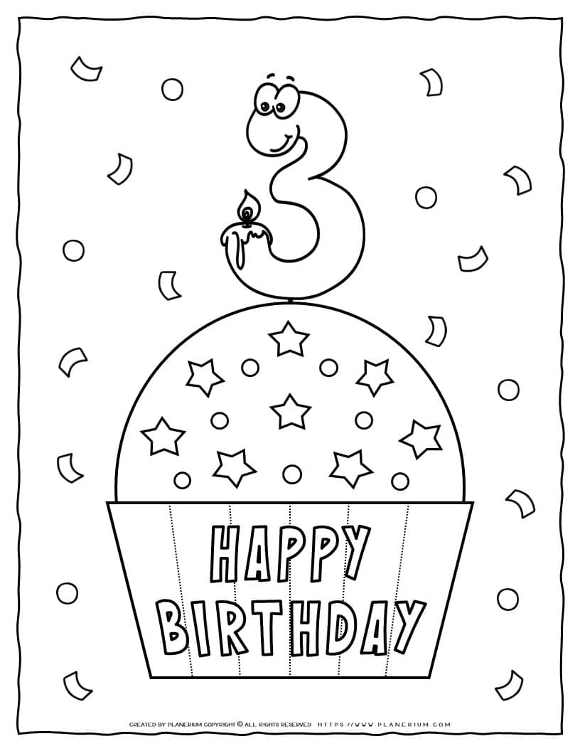 printable birthday coloring pages